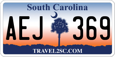 SC license plate AEJ369