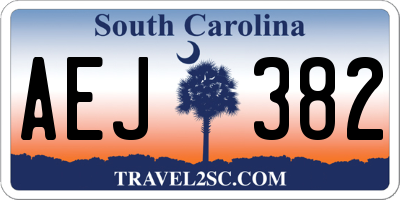 SC license plate AEJ382