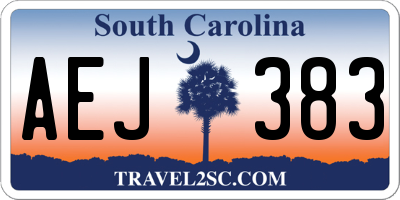 SC license plate AEJ383