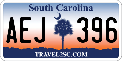 SC license plate AEJ396