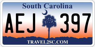 SC license plate AEJ397