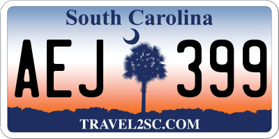 SC license plate AEJ399