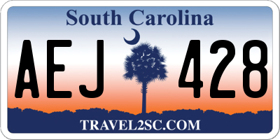 SC license plate AEJ428