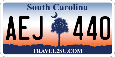 SC license plate AEJ440