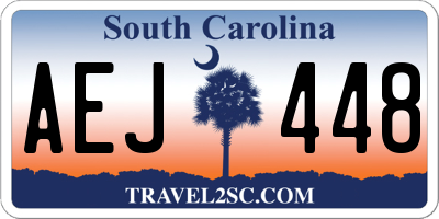 SC license plate AEJ448