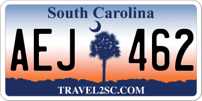 SC license plate AEJ462