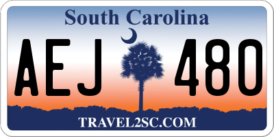 SC license plate AEJ480