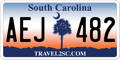 SC license plate AEJ482