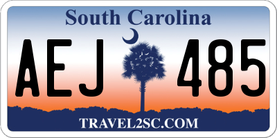 SC license plate AEJ485