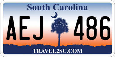 SC license plate AEJ486