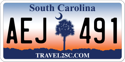 SC license plate AEJ491