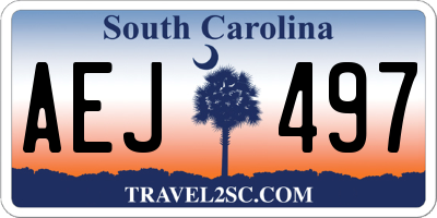 SC license plate AEJ497