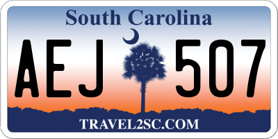 SC license plate AEJ507