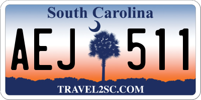 SC license plate AEJ511