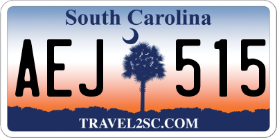 SC license plate AEJ515