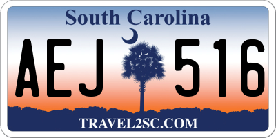 SC license plate AEJ516