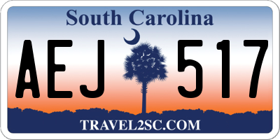 SC license plate AEJ517