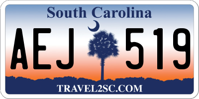SC license plate AEJ519