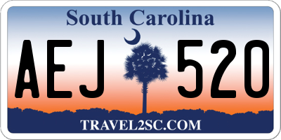 SC license plate AEJ520