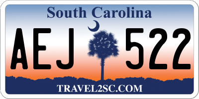 SC license plate AEJ522