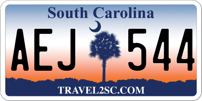 SC license plate AEJ544