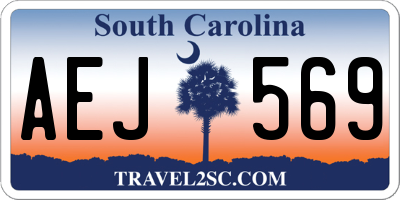 SC license plate AEJ569