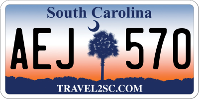SC license plate AEJ570