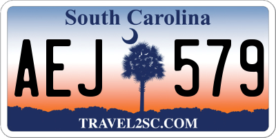SC license plate AEJ579