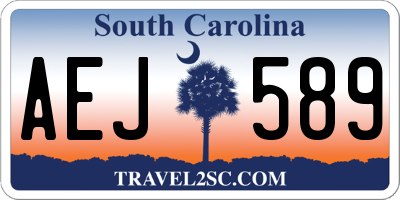 SC license plate AEJ589