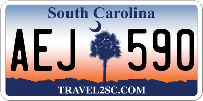 SC license plate AEJ590