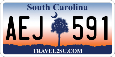 SC license plate AEJ591
