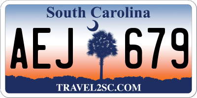 SC license plate AEJ679