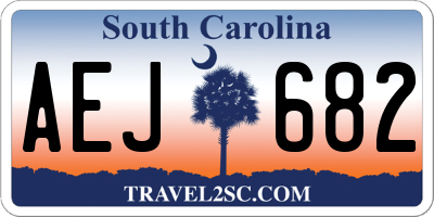 SC license plate AEJ682
