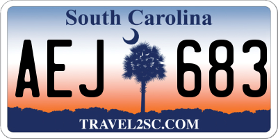 SC license plate AEJ683