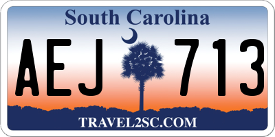 SC license plate AEJ713