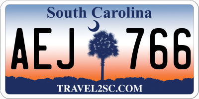 SC license plate AEJ766