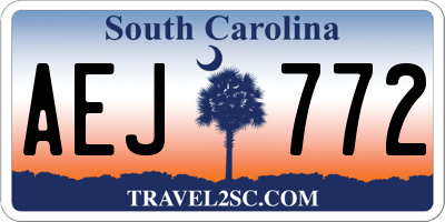 SC license plate AEJ772