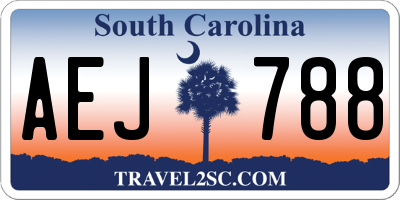 SC license plate AEJ788