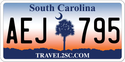 SC license plate AEJ795
