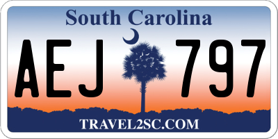 SC license plate AEJ797