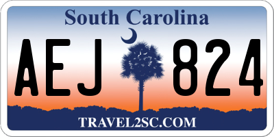 SC license plate AEJ824