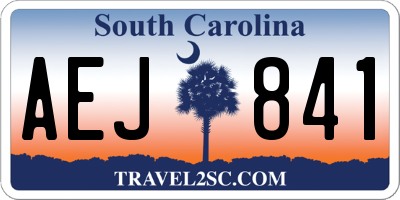 SC license plate AEJ841
