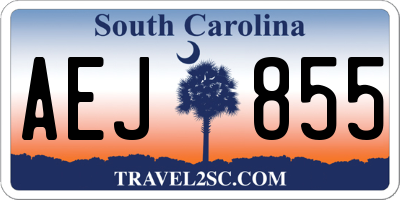 SC license plate AEJ855