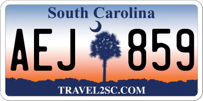 SC license plate AEJ859