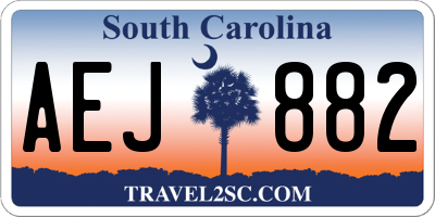 SC license plate AEJ882