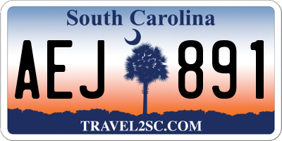 SC license plate AEJ891