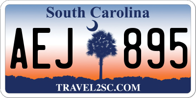 SC license plate AEJ895