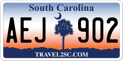 SC license plate AEJ902