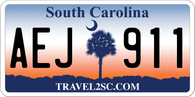 SC license plate AEJ911
