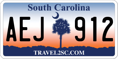 SC license plate AEJ912